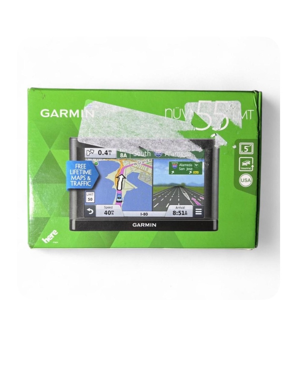 Garmin nuvi 55LMT 5" Portable Car GPS Navigator CIB